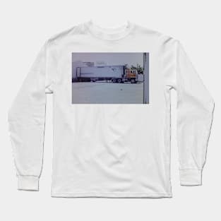 Afternoon nap in the shadow of a trailer truck Guatemala 1991 Long Sleeve T-Shirt